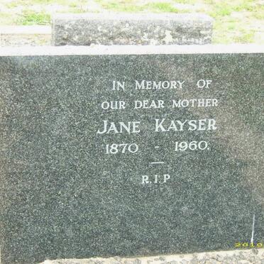 KAYSER Jane 1870-1960