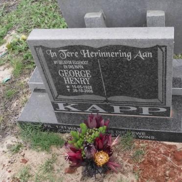 KAPP George Henry 1928-2006
