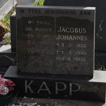 KAPP Annie Violet 1907-1988 :: KAPP Jacobus Johannes 1920-1990