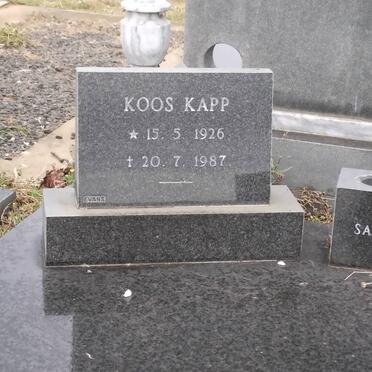 KAPP Koos 1926-1987
