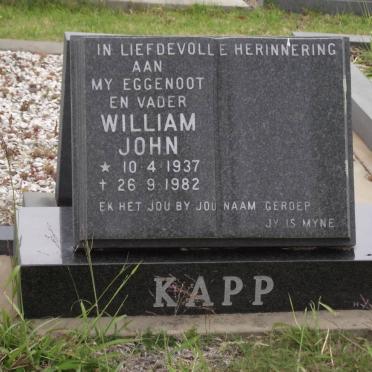 KAPP William John 1937-1982