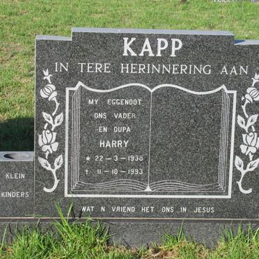 KAPP Harry 1938-1993