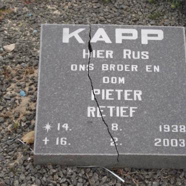 KAPP Pieter Retief 1938-2003