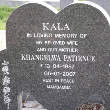 KALA Khangelwa Patience 1957-2007