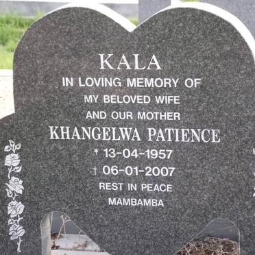 KALA Khangelwa Patience 1957-2007