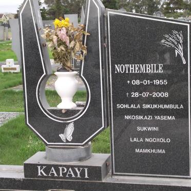 KAPAYI Nothembile 1955-2008