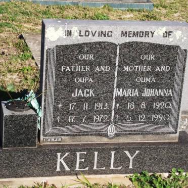 KELLY Jack 1913-1972 &amp; Maria Johanna 1920-1990
