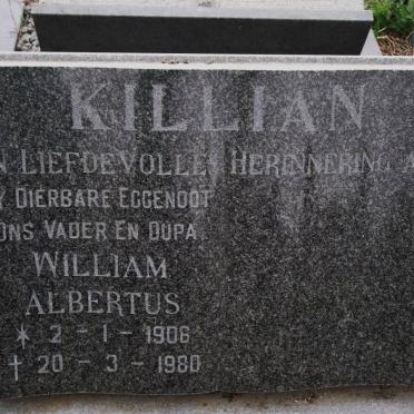 KILLIAN William Albertus 1906-1980