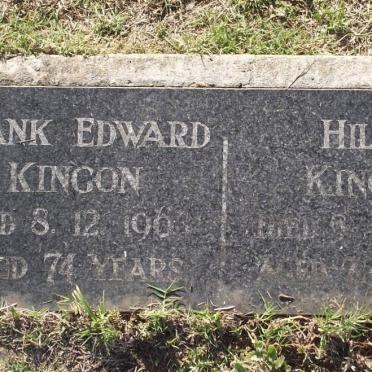 KINGON Frank Edward 1963 &amp; Hilda -1964