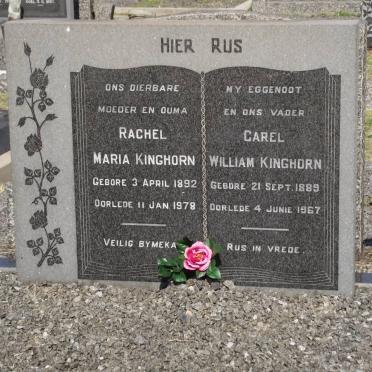 KINGHORN Carel William 1889-1967 &amp; Rachel Maria 1892-1978