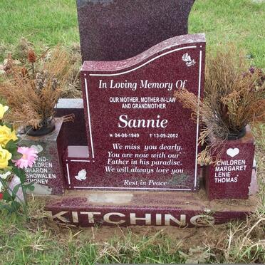 KITCHING Sannie 1949-2002 