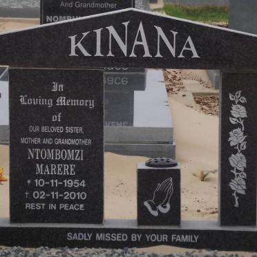 KINANA Ntombomzi Marere 1954-2010