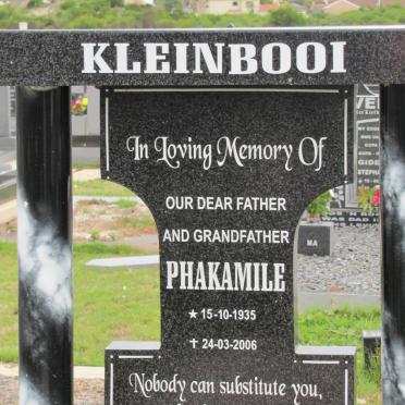 KLEINBOOI Wellem Phakamile 1935-2006