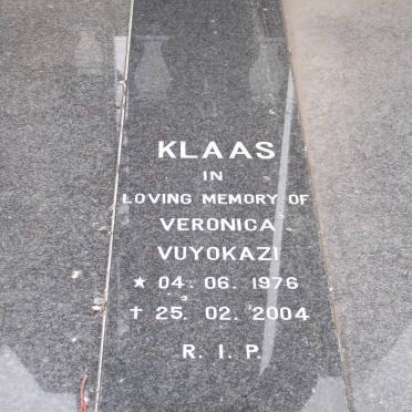 KLAAS Veronica Vuyokazi 1976-2004