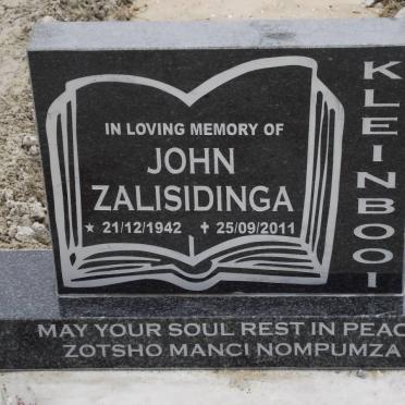 KLEINBOOI John Zalisidinga 1942-2011