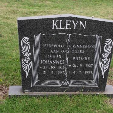 KLEYN Tobias Johannes 1919-1997 &amp; Phoebe 1927-1999