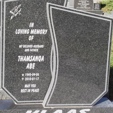 KLAAS Thamsanqa Abe 1949-2010