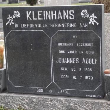 KLEINHANS Johannes Adolf 1905-1970