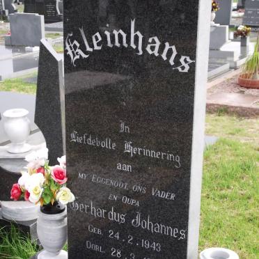 KLEINHANS Gerhardus Johannes 1943-1993