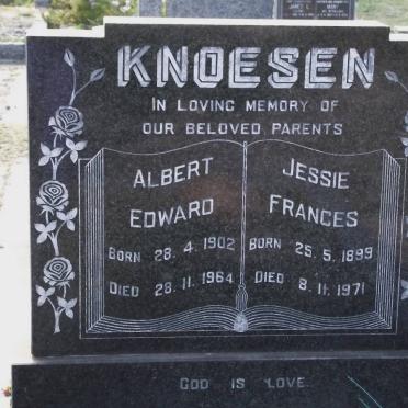 KNOESEN Alfred Edward 1902-1964 &amp; Jessie Frances 1899-1971