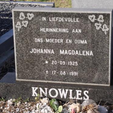 KNOWLES Johanna Magdalena 1925-1991