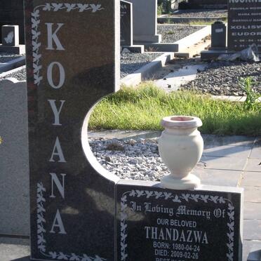 KOYANA Thandazwa 1980-2009