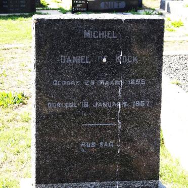 KOCK Michiel Daniel, de 1896-1957