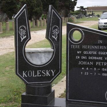 KOLESKY Johan Petrus 1943-1987