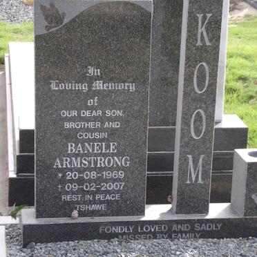 KOOM Banele Armstrong 1969-2007