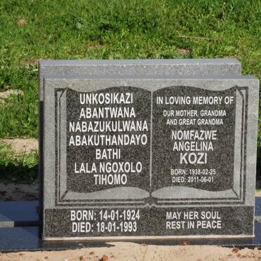 KOZI Nomfazwe Angela 1938-2011