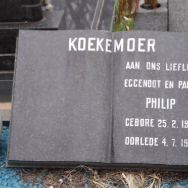 KOEKEMOER Philip 1927-1972
