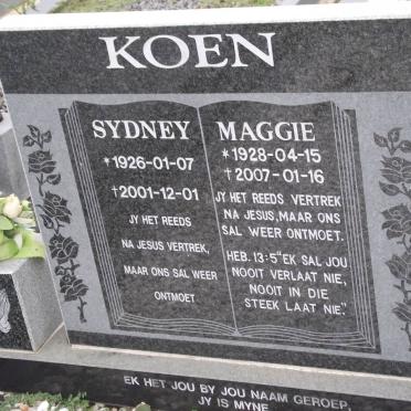 KOEN Sydney 1926-2001 &amp; Maggie 1928-2007