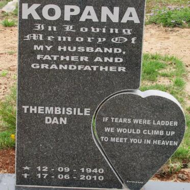 KOPANA Thembisile Dan 1940-2010
