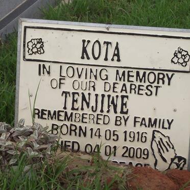 KOTA Tenjiwe 1916-2009