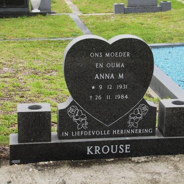 KROUSE Anna M. 1931-1984