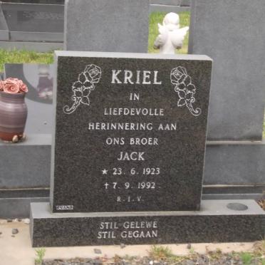 KRIEL Jack 1923-1992