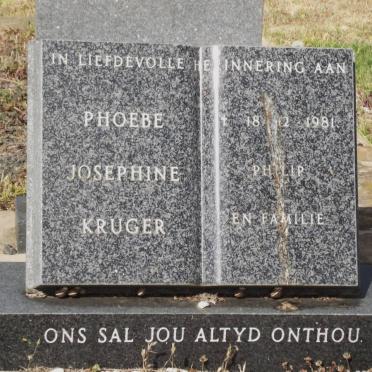 KRUGER Phoebe Josephine 1936-1981