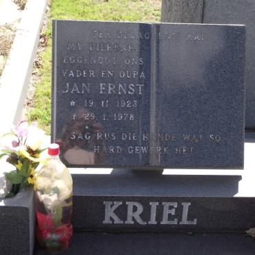 KRIEL Jan Ernst 1923-1978