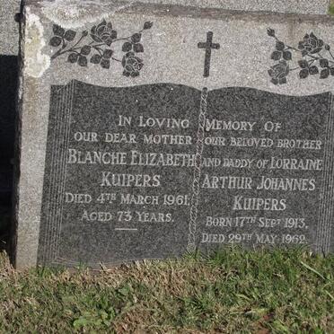 KUIPERS Blanche Elizabeth -1961 :: KUIPERS Arthur Johannes 1913-1962