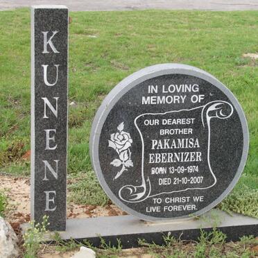 KUNENE Pakamisa Ebernizer 1974-2007