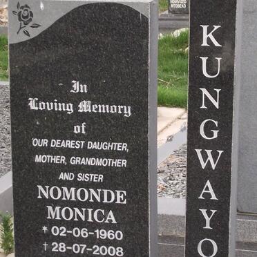 KUNGWAYO Nomonde Monica 1960-2008