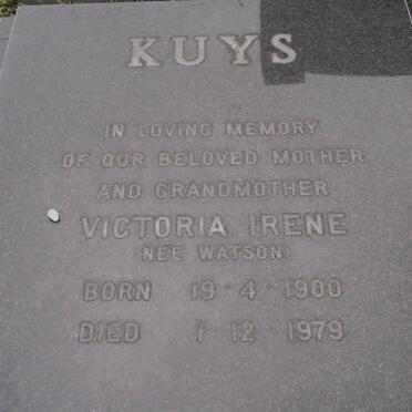KUYS Victoria Irene nee WATSON 1900-1979