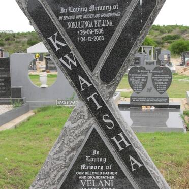 KWATSHA Velani Sydney 1925-2010 &amp; Nokulunga Bellina 1936-2003