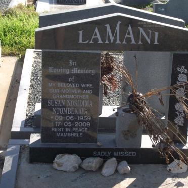 LAMANI Susan Nosidima Ntombekaya 1959-2009