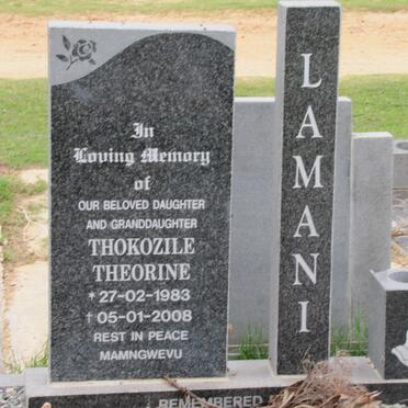 LAMANI Thokozile Theorine 1983-2008