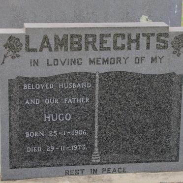 LAMBRECHTS Hugo Frederick 1906-1973