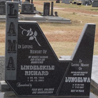 LAMA Lindelekile Richard 1944-2001 :: LAMA Lungelwa 1980-2007