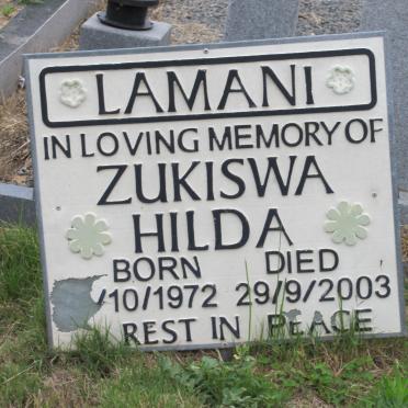 LAMINI Zukiswa Hilda 1972-2003