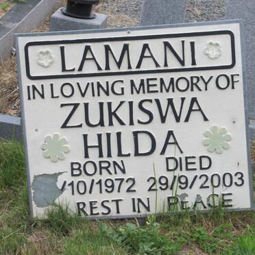 LAMINI Zukiswa Hilda 1972-2003