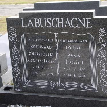 LABUSCHAGNE Koenraad Christoffel Andries 1914-1989 &amp; Louisa Maria 1920-2004